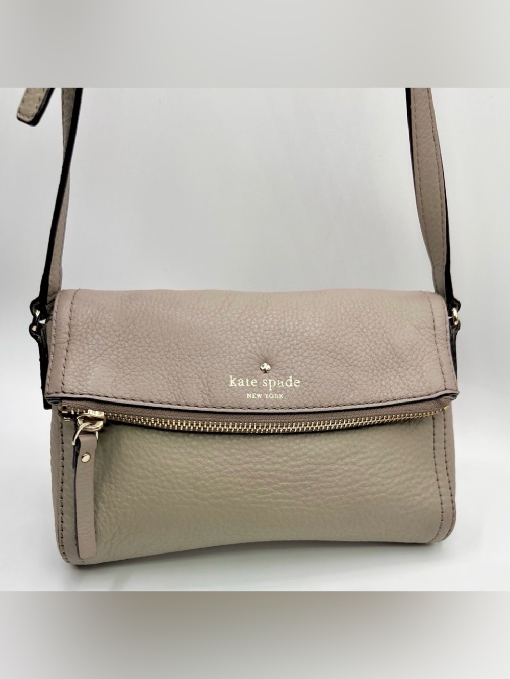 Kate Spade Tan Crossbody Bag with Adjustable Strap